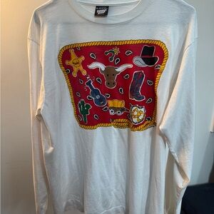 Vintage Western Graphic Long Sleeve Shirt
